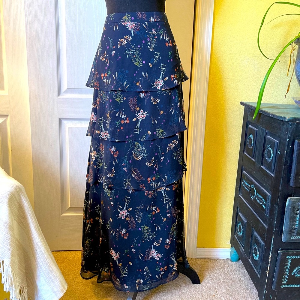 Anthropologie Maeve Tiered Maxi Skirt. Size M